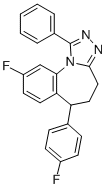 CAS#: 77796-13-5, 9-Fluoro-6-(4-Fluorophenyl)-1-Phenyl-5,6-Dihydro-4H-[1,2,4]Triazolo[4,3-a][1]Benzazepine