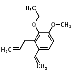 CAS 登录号：778638-77-0， 2-烯丙基-3-乙氧基-4-甲氧基-1-乙烯基苯