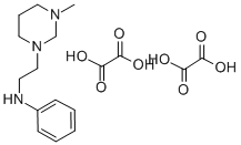 CAS 登录号：77869-59-1， 四氢-3-甲基-N-苯基-1(2H)-嘧啶乙胺草酸盐(1:2)