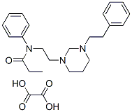 CAS 登录号：77869-81-9， N-(2-(3-苯乙基六氢嘧啶基)乙基)丙酰苯胺草酸盐水合物