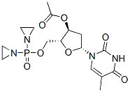 CAS#: 77887-08-2, [2-[Bis(Aziridin-1-Yl)Phosphoryloxymethyl]-5-(5-Methyl-2,4-Dioxopyrimidin-1-Yl)Oxolan-3-Yl] Acetate
