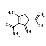 CAS#: 779269-60-2, 4-(1-Hydroxyvinyl)-5-imino-2-methyl-1-cyclopentene-1-carboxamide
