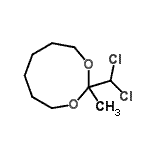 CAS 登录号：779337-36-9， 2-(二氯甲基)-2-甲基-1,3-二氧杂环壬烷