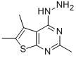 CAS#: 77995-55-2, 4-Hydrazino-2,5,6-Trimethylthieno[2,3-d]Pyrimidine