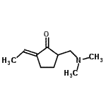 CAS 登录号：780014-11-1， (5E)-2-[(二甲基氨基)甲基]-5-乙亚基环戊二烯酮