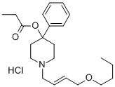 CAS#: 78033-80-4, [1-[(E)-4-Butoxybut-2-Enyl]-4-Phenylpiperidin-4-Yl] Propanoate Hydrochloride