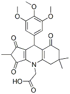 CAS#: 78050-79-0, 2-[2,6,6-Trimethyl-1,3,8-Trioxo-9-(3,4,5-Trimethoxyphenyl)-7,9-Dihydro-5H-Cyclopenta[b]Quinolin-4-Yl]Acetic Acid