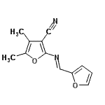 CAS#: 780806-52-2, 2-[(E)-(2-Furylmethylene)amino]-4,5-dimethyl-3-furonitrile