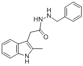 CAS 登录号：78123-16-7， 2-(2-甲基-1H-吲哚-3-基)-N'-(苯基甲基)乙酰肼
