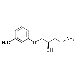 CAS 登录号：781604-80-6， (2S)-1-(氨基氧基)-3-(3-甲基苯氧基)-2-丙醇
