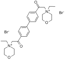 CAS 登录号：78186-42-2， 2-(4-乙基吗啉-4-鎓-4-基)-1-[4-[4-[2-(4-乙基吗啉-4-鎓-4-基)乙酰基]苯基]苯基]乙烷酮二溴化物