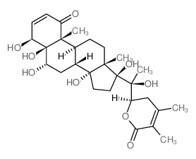 CAS 登录号：78285-97-9， (6R)-6-[(1S)-1-羟基-1-[(4S,5S,6S,8R,9S,10R,13S,14R,17S)-4,5,6,14,17-五羟基-10,13-二甲基-1-氧代-6,7,8,9,11,12,15,16-八氢-4H-环戊并[a]菲-17-基]乙基]-3,4-二甲基-5,6-二氢吡喃-2-酮
