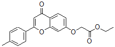 CAS 登录号：78298-71-2， 2-[2-(4-甲基苯基)-4-氧代苯并吡喃-7-基]氧基乙酸乙酯