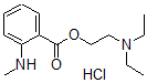 CAS 登录号：78325-32-3， 2-二乙基氨基乙基2-甲基氨基苯甲酸酯盐酸盐