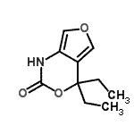 CAS 登录号：78329-72-3， 4,4-二乙基-4H-呋喃并[3,4-d][1,3]恶嗪-2(1H)-酮
