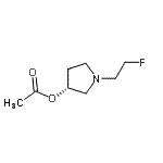 CAS 登录号：783303-71-9， (3R)-1-(2-氟乙基)-3-吡咯烷基乙酸酯