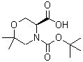CAS 登录号：783349-78-0， (3S)-6,6-二甲基-4-{[(2-甲基-2-丙基)氧基]羰基}-3-吗啉羧酸