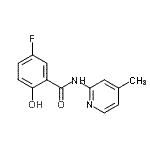 CAS 登录号：783371-14-2， 5-氟-2-羟基-N-(4-甲基-2-吡啶基)苯甲酰胺