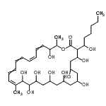 CAS 登录号：78361-81-6， (17Z,23Z)-4,6,8,10,12,14,15,16,27-壬羟基-3-(1-羟基己基)-17,28-二甲基氧杂环二十八碳-17,19,21,23,25-五烯-2-酮