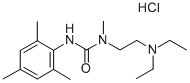 CAS 登录号：78372-03-9， 1-(2-二乙基氨基乙基)-1-甲基-3-(2,4,6-三甲基苯基)脲盐酸盐