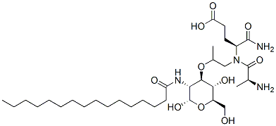 CAS 登录号：78408-99-8， (2R)-5-氨基-2-[[(2S)-2-[2-[(2S,3R,4R,5S,6R)-3-(棕榈酰氨基)-2,5-二羟基-6-(羟基甲基)四氢吡喃-4-基]氧基丙酰氨基]丙酰]氨基]-5-氧代戊酸