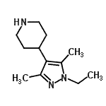 CAS#: 784132-70-3, 4-(1-Ethyl-3,5-dimethyl-1H-pyrazol-4-yl)piperidine