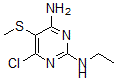 CAS 登录号：78415-50-6， 6-氯-N-乙基-5-甲硫基嘧啶-2,4-二胺