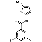 CAS 登录号：784197-89-3， 3,5-二氟-N-(5-甲基-1,3-噻唑-2-基)苯甲酰胺