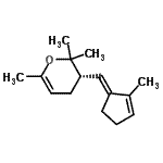 CAS 登录号：784201-52-1， (3S)-2,2,6-三甲基-3-[(E)-(2-甲基-2-环戊烯-1-亚基)甲基]-3,4-二氢-2H-吡喃
