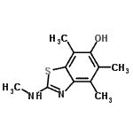 CAS#: 785012-07-9, 4,5,7-Trimethyl-2-(methylamino)-1,3-benzothiazol-6-ol
