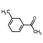 CAS 登录号：78523-45-2， 1-(5-甲基-1,4-环己二烯-1-基)乙酮