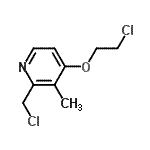 CAS 登录号：785739-63-1， 4-(2-氯乙氧基)-2-(氯甲基)-3-甲基吡啶