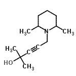 CAS 登录号：785770-86-7， 5-(2,6-二甲基-1-哌啶基)-2-甲基-3-戊炔-2-醇