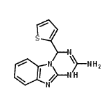 CAS#: 78650-08-5, 4-(2-Thienyl)-4,10-dihydro[1,3,5]triazino[1,2-a]benzimidazol-2-amine