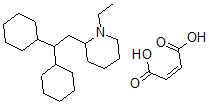 CAS 登录号：78662-35-8， 丁-2-烯二酸;2-(2,2-二环己基乙基)-1-乙基哌啶