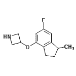 CAS#: 786627-81-4, 3-[(6-Fluoro-1-methyl-2,3-dihydro-1H-inden-4-yl)oxy]azetidine
