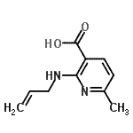 CAS 登录号：787506-78-9， 2-(烯丙基氨基)-6-甲基烟酸