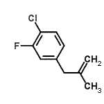CAS 登录号：787585-34-6， 1-氯-2-氟-4-(2-甲基-2-丙烯-1-基)苯