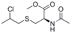 CAS 登录号：78774-18-2， (2R)-2-乙酰氨基-3-(2-氯丙基硫基)丙酸甲酯