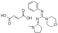 CAS 登录号：78782-47-5， N-(1-甲基-2-吡咯烷基亚基)-N'-苯基-4-吗啉甲脒富马酸盐
