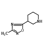 CAS#: 788123-19-3, 3-(3-Methyl-1,2,4-oxadiazol-5-yl)piperidine