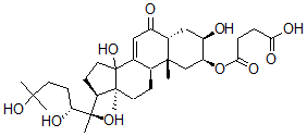CAS#: 78832-67-4, 4-[[(2S,3R,5R,9R,10R,13R,17S)-3,14-Dihydroxy-10,13-Dimethyl-6-Oxo-17-[(2R,3R)-2,3,6-Trihydroxy-6-Methylheptan-2-Yl]-2,3,4,5,9,11,12,15,16,17-Decahydro-1H-Cyclopenta[a]Phenanthren-2-Yl]Oxy]-4-Oxobutanoic Acid
