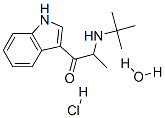 CAS 登录号：78907-15-0， 1-(1H-吲哚-3-基)-2-(叔丁基氨基)丙-1-酮水合物盐酸盐