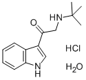 CAS 登录号：78907-16-1， 3-(叔丁基氨基)乙酰基吲哚盐酸盐水合物