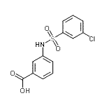 CAS 登录号：78922-04-0， 3-{[(3-氯苯基)磺酰基]氨基}苯甲酸