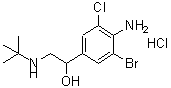 CAS 登录号：78982-84-0， 4-氨基-3-溴-alpha-[(叔-丁基氨基)甲基]-5-氯苄醇盐酸盐