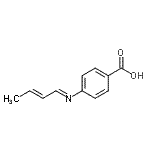 CAS#: 790157-13-0, 4-[(E)-(2E)-2-Buten-1-ylideneamino]benzoic acid