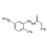 CAS 登录号：790228-16-9， 甲基2-(5-乙炔基-2-甲基苯基)肼羧酸酯