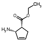 CAS 登录号：790657-32-8， 乙基(1R,2S)-2-氨基-3-环戊烯-1-羧酸酯