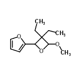 CAS 登录号：790665-13-3， 2-(3,3-二乙基-4-甲氧基-2-氧杂环丁基)呋喃